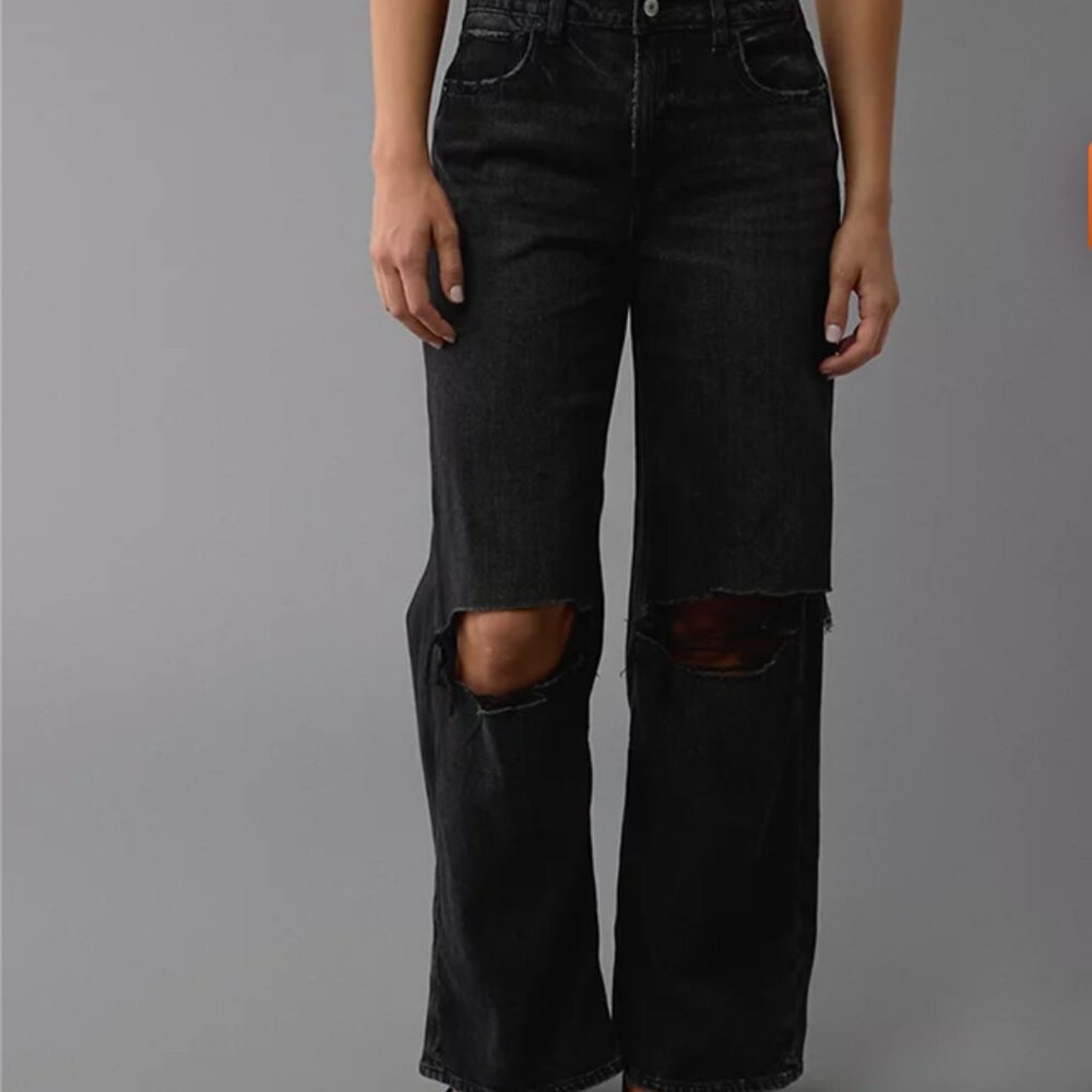 American Eagle Super High-Waisted Baggy Wide Leg